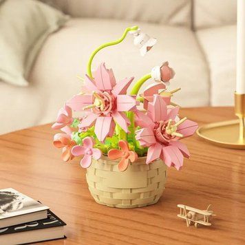 Конструктор квіти &laquo;Рожевий вальс&raquo; (3D квітка) 0113 фото
