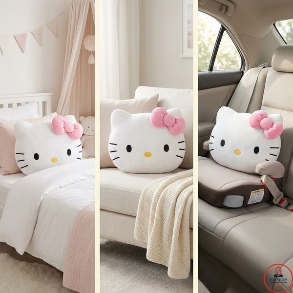 Плюшевая детская подушка Хелло Китти (Hello Kitty) 27 см. 0154 фото