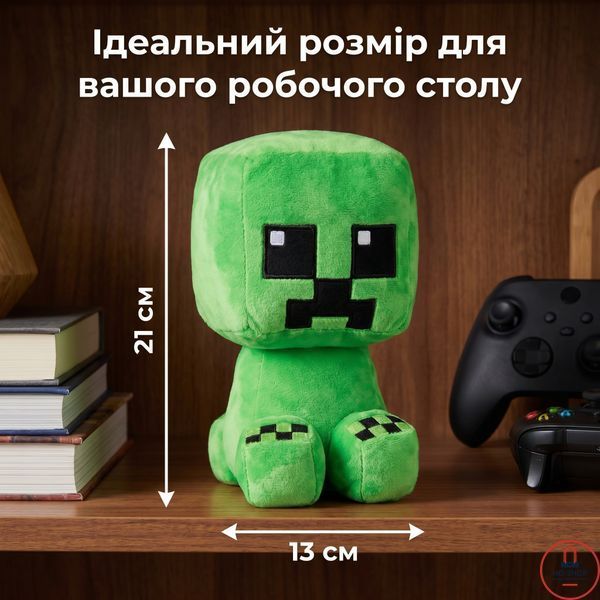 Мягкая игрушка крипер из майнкрафта (Minecraft) 21 см. 0096 фото