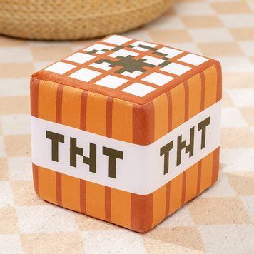 М'яка іграшка Minecraft динаміт (TNT) 20 см. 0076 фото